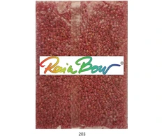 Stikliniai apvalūs karoliukai (biseris) Nr. 6/0 RainBow® 500g, spalva 203