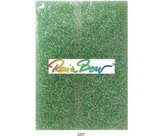 Stikliniai apvalūs karoliukai (biseris) Nr. 6/0 RainBow® 500g, spalva 2207