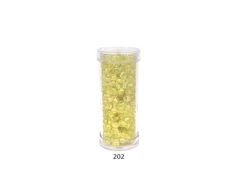 Stikliniai apvalūs karoliukai (biseris) Nr. 6/0 RainBow® plastikinėje tūbelėje 25 g, spalva 202