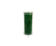 Stikliniai apvalūs karoliukai (biseris) Nr. 6/0 RainBow® plastikinėje tūbelėje 25 g, spalva 7