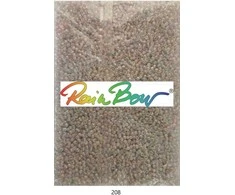 Stikliniai apvalūs karoliukai (biseris) Nr. 6/0 RainBow® 500g, spalva 208
