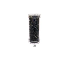 Stikliniai apvalūs karoliukai (biseris) Nr. 6/0 RainBow® plastikinėje tūbelėje 25 g, spalva 129