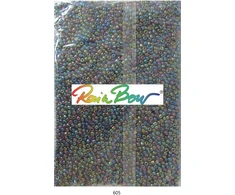 Stikliniai apvalūs karoliukai (biseris) Nr. 6/0 RainBow® 500g, spalva 605