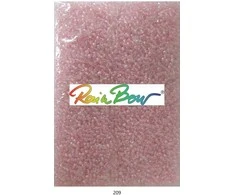 Stikliniai apvalūs karoliukai (biseris) Nr. 6/0 RainBow® 500g, spalva 209