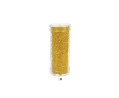 Stikliniai apvalūs karoliukai (biseris) Nr. 6/0 RainBow® plastikinėje tūbelėje 25 g, spalva 10