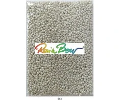 Stikliniai apvalūs karoliukai (biseris) Nr. 6/0 RainBow® 500g, spalva 963