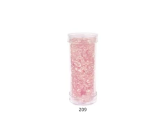 Stikliniai apvalūs karoliukai (biseris) Nr. 6/0 RainBow® plastikinėje tūbelėje 25 g, spalva 209