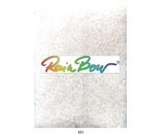 Stikliniai apvalūs karoliukai (biseris) Nr. 6/0 RainBow® 500g, spalva M1