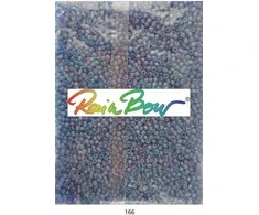 Stikliniai apvalūs karoliukai (biseris) Nr. 6/0 RainBow® 500g, spalva 166