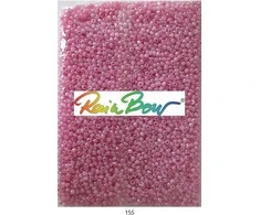 Stikliniai apvalūs karoliukai (biseris) Nr. 6/0 RainBow® 500g, spalva 155