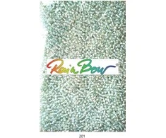 Stikliniai apvalūs karoliukai (biseris) Nr. 6/0 RainBow® 500g, spalva 201