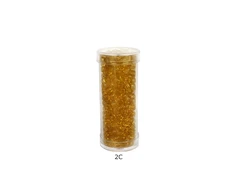 Stikliniai apvalūs karoliukai (biseris) Nr. 6/0 RainBow® plastikinėje tūbelėje 25 g, spalva 2C
