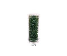 Stikliniai apvalūs karoliukai (biseris) Nr. 6/0 RainBow® plastikinėje tūbelėje 25 g, spalva 107B