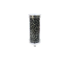 Stikliniai apvalūs karoliukai (biseris) Nr. 6/0 RainBow® plastikinėje tūbelėje 25 g, spalva 52