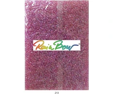 Stikliniai apvalūs karoliukai (biseris) Nr. 6/0 RainBow® 500g, spalva 213
