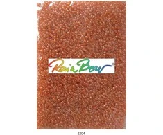 Stikliniai apvalūs karoliukai (biseris) Nr. 6/0 RainBow® 500g, spalva 2204
