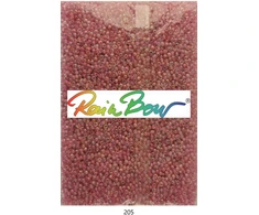 Stikliniai apvalūs karoliukai (biseris) Nr. 6/0 RainBow® 500g, spalva 205