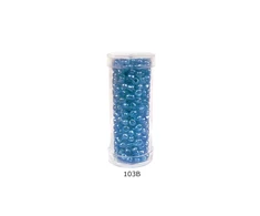 Stikliniai apvalūs karoliukai (biseris) Nr. 6/0 RainBow® plastikinėje tūbelėje 25 g, spalva 103B