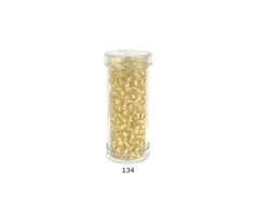 Stikliniai apvalūs karoliukai (biseris) Nr. 6/0 RainBow® plastikinėje tūbelėje 25 g, spalva 134