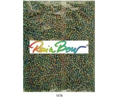 Stikliniai apvalūs karoliukai (biseris) Nr. 6/0 RainBow® 500g, spalva 167B