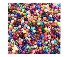 Stikliniai apvaūsi karoliukai (biseris) 6/0 RainBow® 10 g, spalva D4