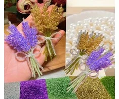 Stiklinių karoliukų rinkinys su dėžute sagių gamybai RainBow®, ryškus, 1800 vnt.