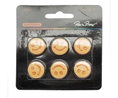 Vaikiškos sagos RainBow® RB-31 Šypsenėlė 18mm, 6vnt.