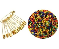 Žiogelių ir stiklinių apvalių karoliukų 6/0 RainBow® rinkinys