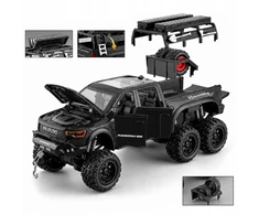 Metalinis Dodge Ram 1000 Mammoth pikapo modelis 1:24 su LED ir garsais