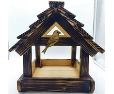 Tvirta medinė lauko paukščių lesyklėlė 35CM