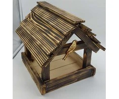 Tvirta medinė lauko paukščių lesyklėlė 35CM