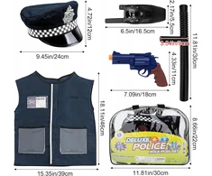 Vaikiškas policininko kostiumo ir aksesuarų rinkinys deAO Toys, nuo 6 metų