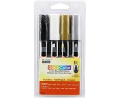 Akriliniai markeriai Marvy Decocolor Acrylic #315-4B, 4 vnt.