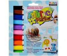 Flomasteriai šviesių audinių dekoravimui Fabric Marker 560-10V, 10vnt.