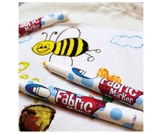 Flomasteriai šviesių audinių dekoravimui Fabric Marker 560-10V, 10vnt.