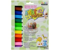 Flomasteriai šviesių audinių dekoravimui Fabric Marker 560-12V, 12vnt.