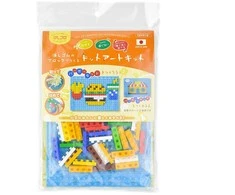 Karpomas Iwako kūrybinis mozaikų rinkinys "KESHI-BLO Dot Art Kit - Fast Food", ER-GLB709
