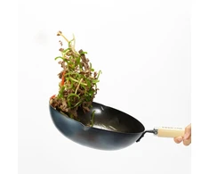 Japoniška plieninė gili keptuvė „YOSHIKAWA“, Ø24 cm YH9909