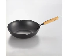 Japoniška plieninė gili keptuvė „YOSHIKAWA“, Ø24 cm YH9909