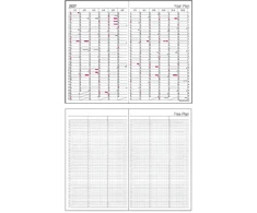 Japoniškas darbo kalendorius 2027 "Logical Diary" A5, melsvas NS-A502-27AB