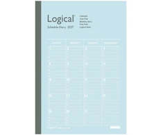 Japoniškas darbo kalendorius 2027 "Logical Diary" A5, melsvas NS-A502-27AB