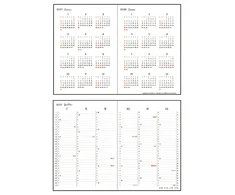 Japoniškas darbo kalendorius 2027 "Logical Diary" B6, sweets style NSV-B602H-27P
