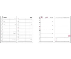 Japoniškas verslo darbo kalendorius 2027 "Standard Business Diary", kišeninis, juodas BU-500-27D