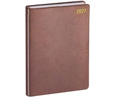 Japoniškas kišeninis darbo kalendorius 2027 "Planning Diary Royal", rudas P-600-27