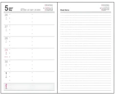 Japoniškas spiralinis darbo kalendorius 2027 „Planning Diary Serious“ B5, rudas PD-1200-27