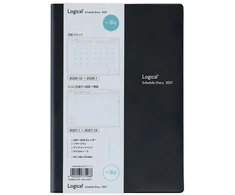 Japoniškas verslo darbo kalendorius 2027 "Logical Diary Business" A5, juodas, NSB-A508-27D