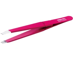 Kompaktiškas precizinis mini pincetas su dangteliu, patogus kelionėms "Seki EDGE", rožinis SS-517