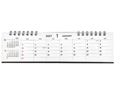 Kompaktiškas stalo kalendorius 2027 "Compact Desk Calendar", CLT-YW-27
