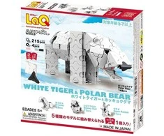 Konstruktorius LaQ „Animal World Baltas Tiger and Polar Bear”
