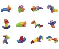 Teka Yoshiritsu Magnetinis konstruktorius PEOPLE BLOCKS MIESTO GYVENTOJAS, 6 dalių, nuo 1 m.